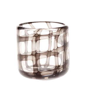 Black & White Glass Modern Flower Vase