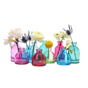 Loft Glass Bud Vase Jewel Tone 10pc Kits