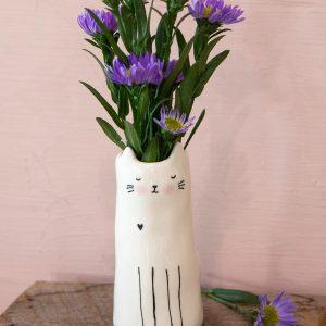 Cutest Little Bud Vase - Cat